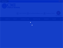 Tablet Screenshot of cmipublicschool.com